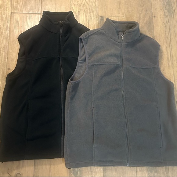 Bass Pro Shops Black and Gray Vests - Picture 1 of 4